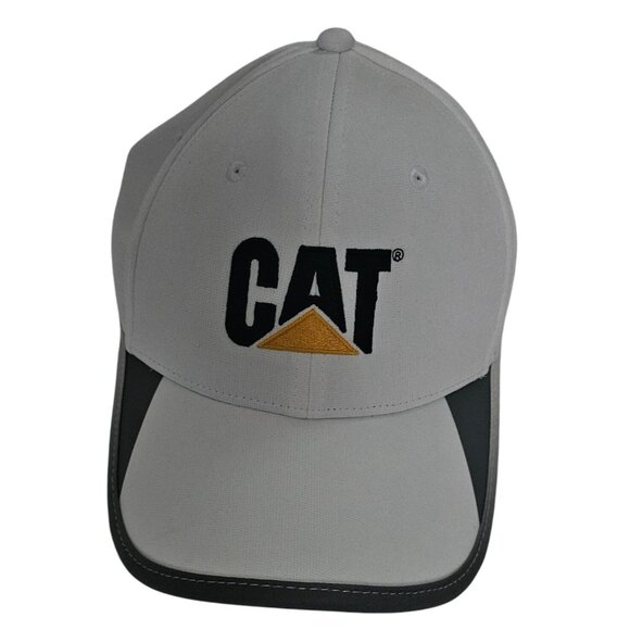 Caterpillar Men's White Adjustable Trademark CAT Logo Baseball Cap One Size - Picture 8 of 13